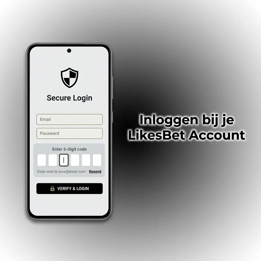 LikesBet login scherm op dashboard