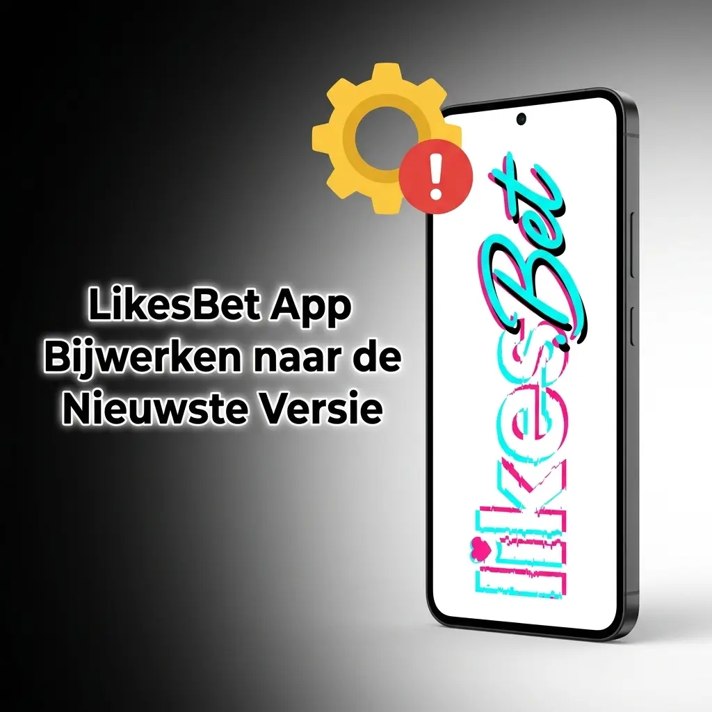 LikesBet app update scherm op smartphone