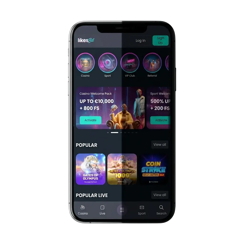 LikesBet app op iPhone en iPad