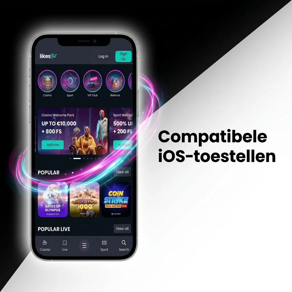 Compatibele iPhone-modellen met de LikesBet app