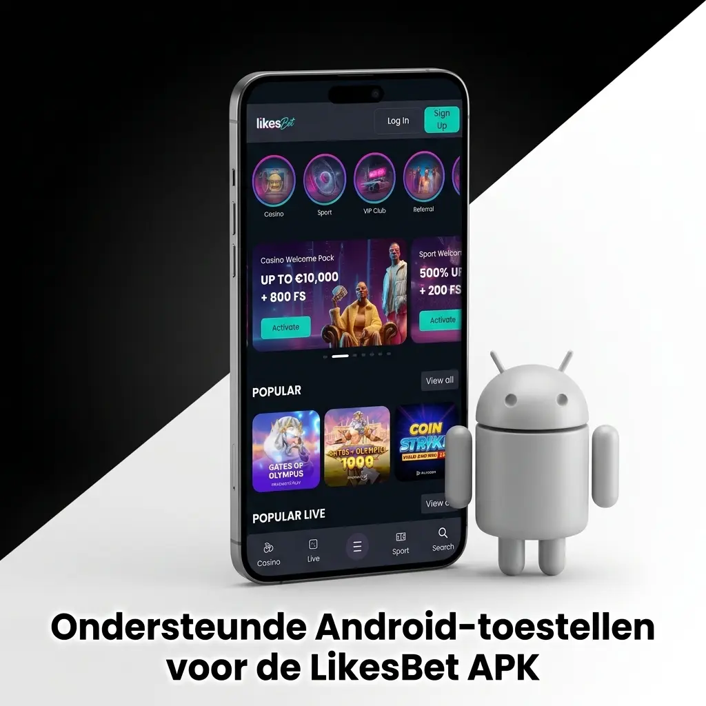 Overzicht van ondersteunde Android-toestellen voor de LikesBet APK