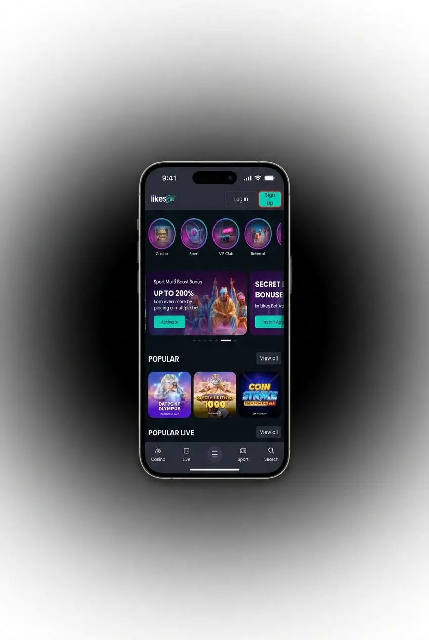 Registratieformulier op de LikesBet website