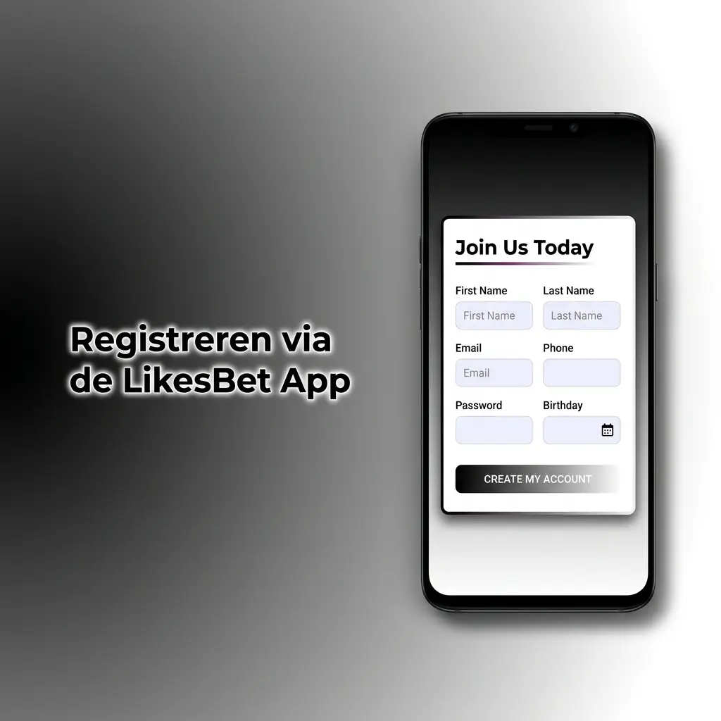Registratieproces in de LikesBet App