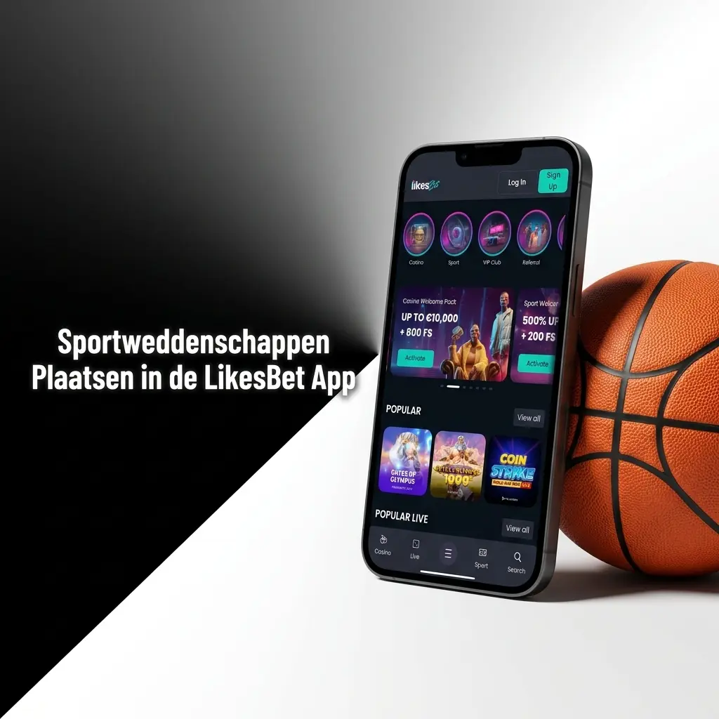 Sportweddenschappen plaatsen in de LikesBet app