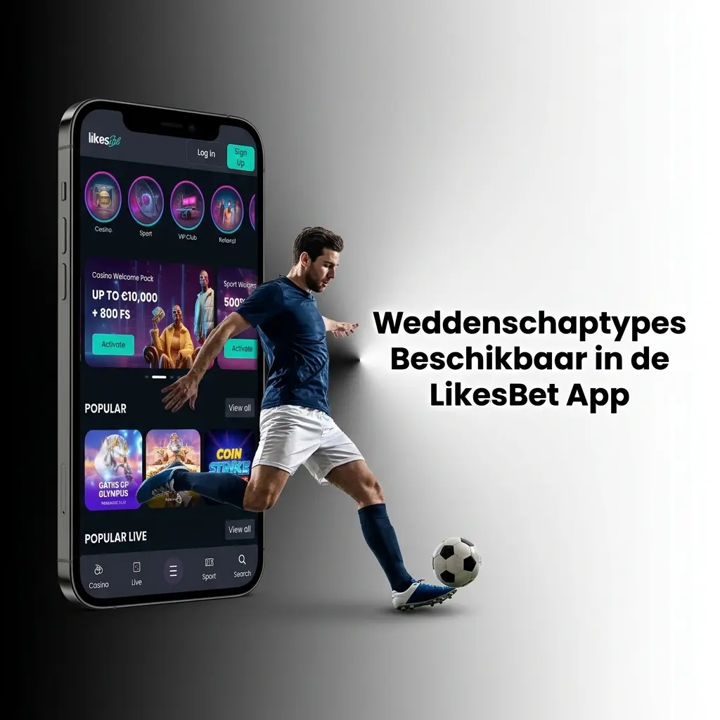 Overzicht van weddenschaptypes in de LikesBet App
