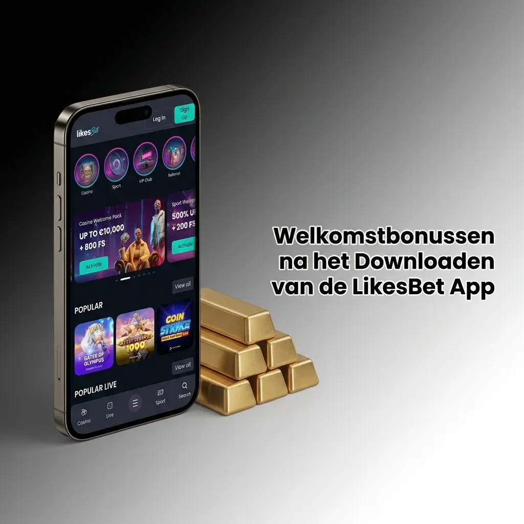 LikesBet app welkomstbonussen